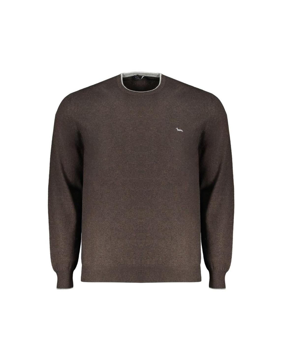 Crew Neck Jumper Brown Melange Sweaters main product photo