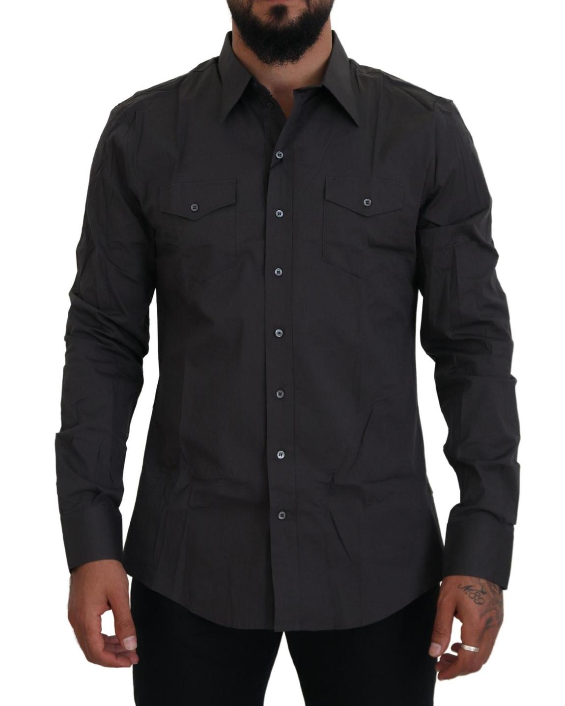 Long Sleeve Shirt Classic Fit - Gray main product photo