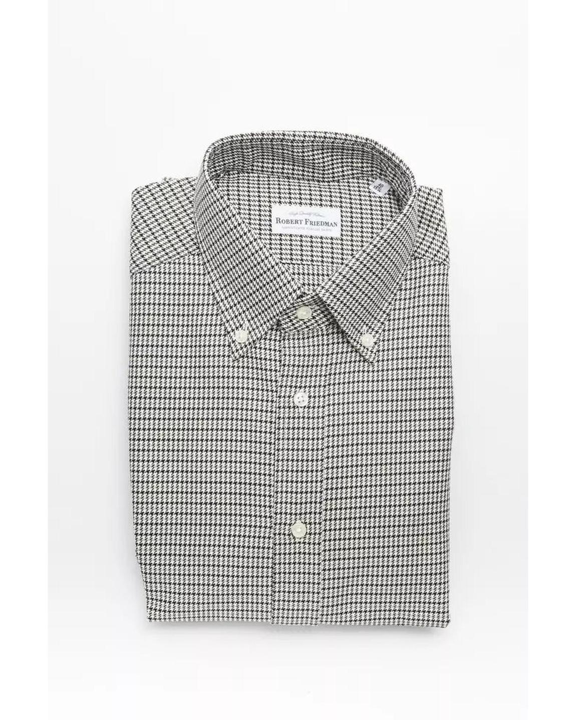 Classic Fit Houndstooth Shirt - Beige main product photo