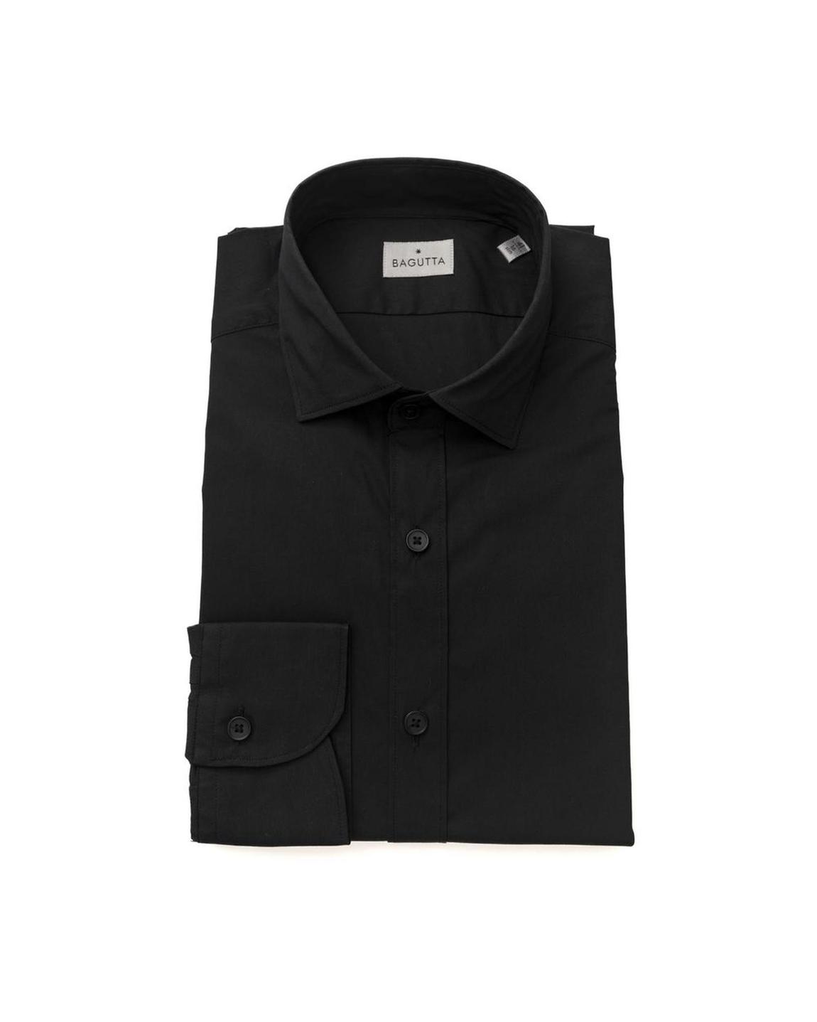 Classic Fit Dress Shirt Long Sleeve - Black main product photo