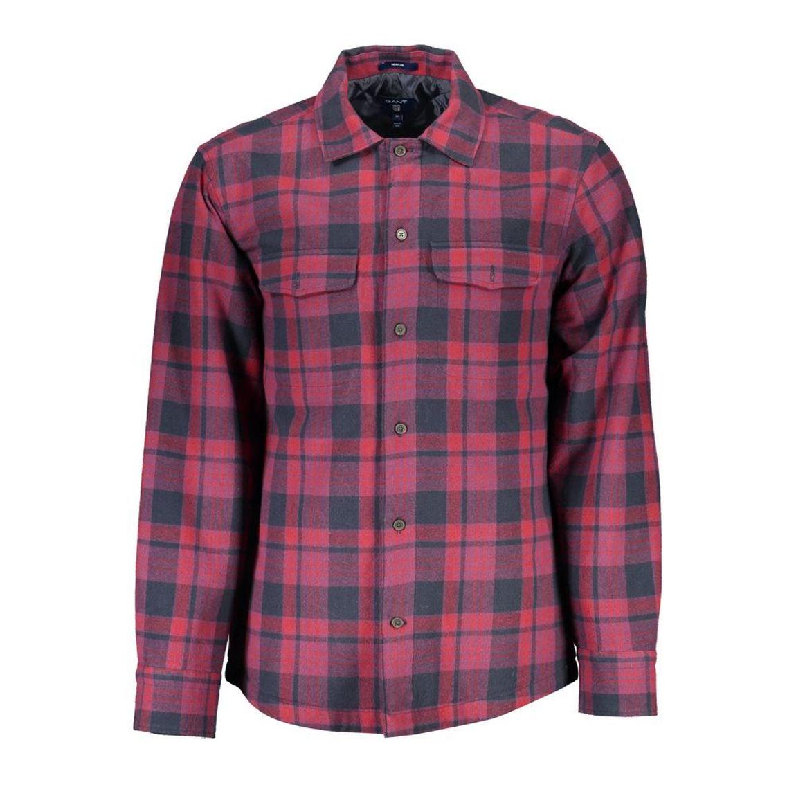 Flannel Shirt RedBlack Plaid - Purple main product photo