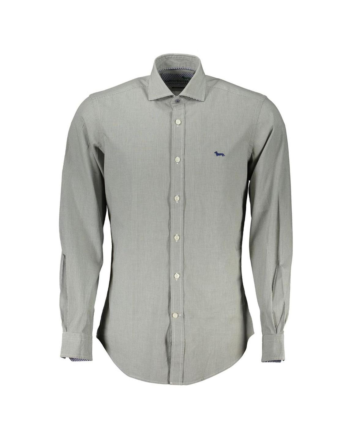 Slim Fit Dress Shirt Casual Style - Green main product photo