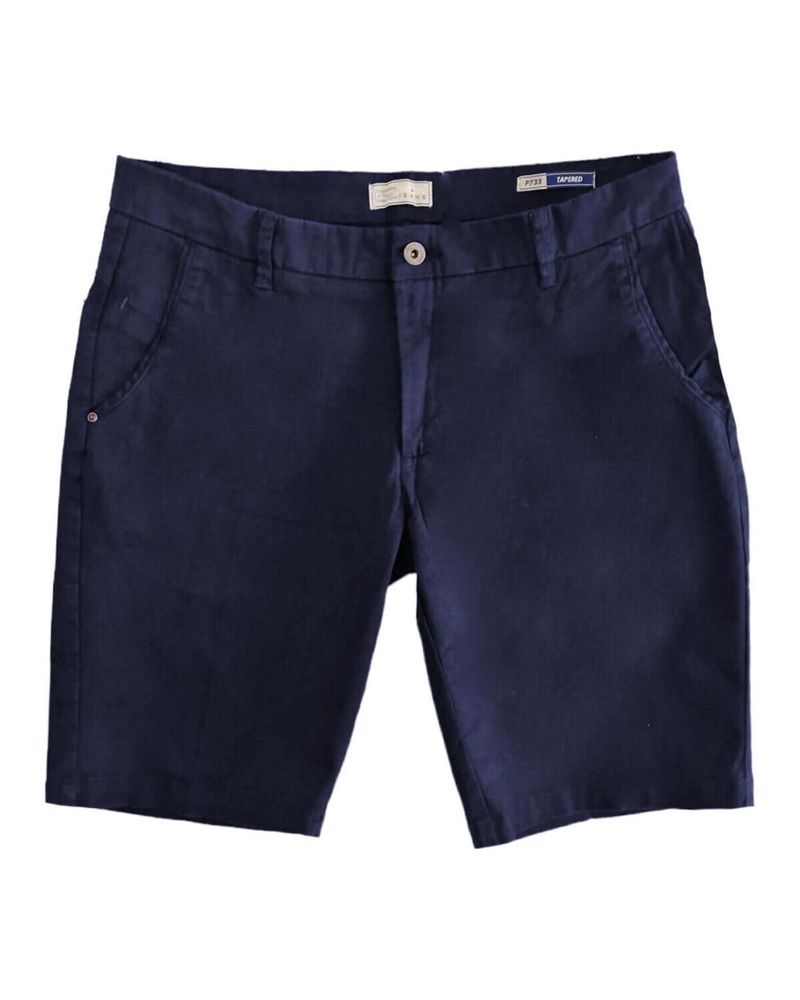 P733 Tapered Fit Shorts - Blue main product photo