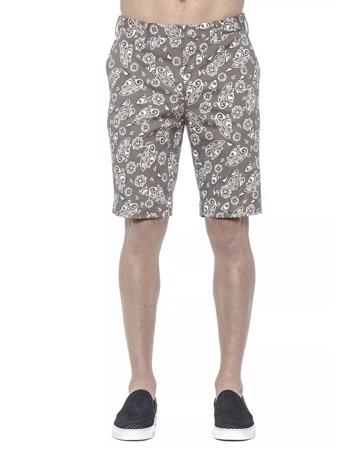 Paisley Summer Shorts Relaxed Fit - Green main product photo