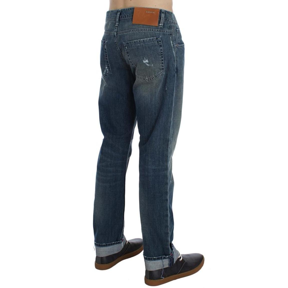 Distressed Straight Jeans - Blue Jeans main product photo