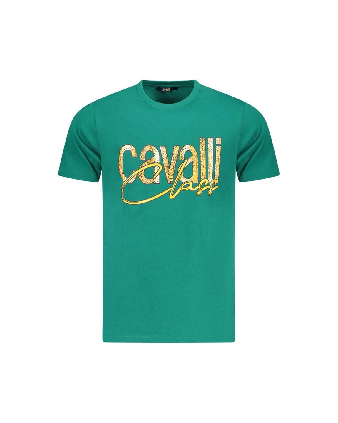 Cavalli Class Logo Tee - Green T-Shirts main product photo