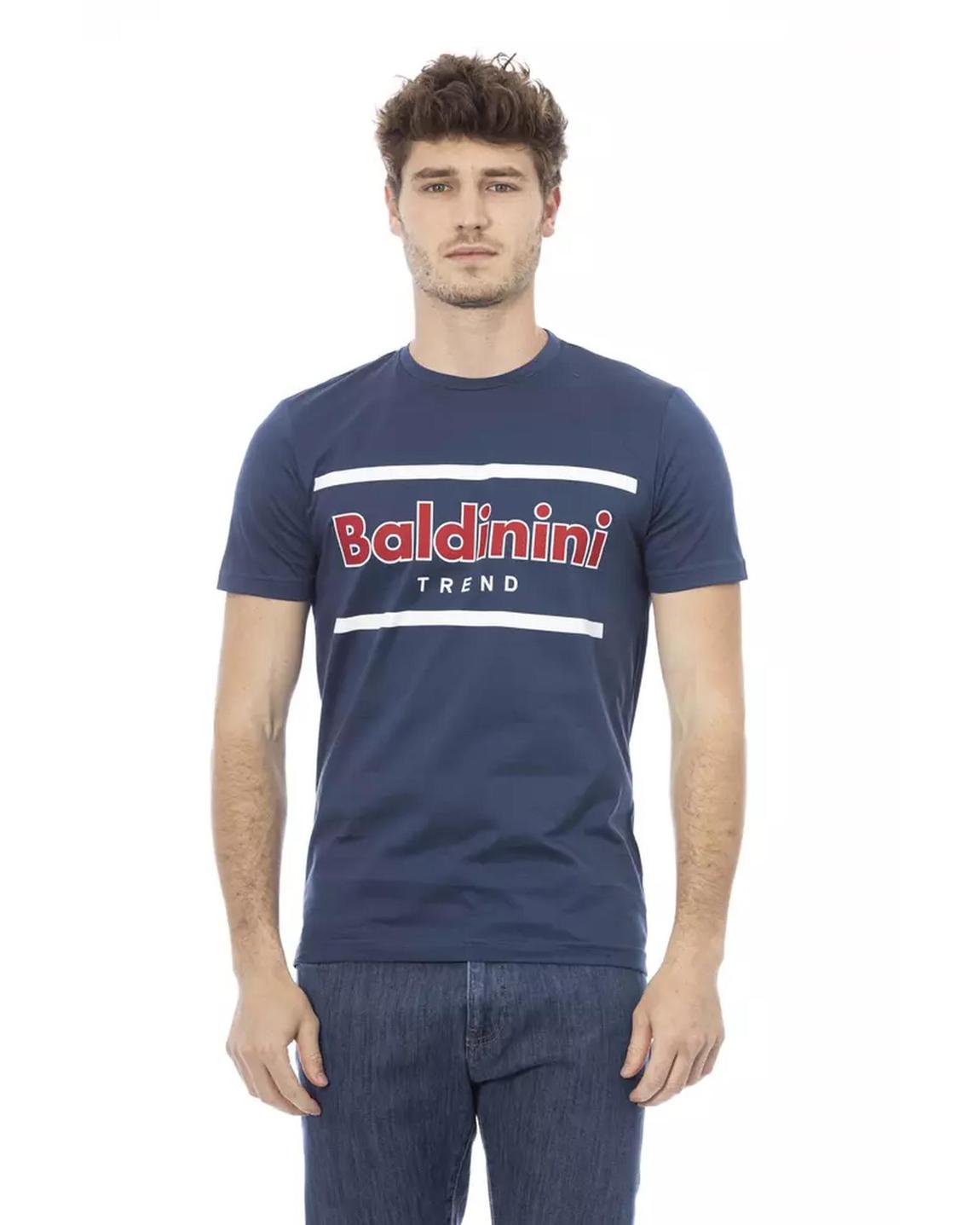 Short Sleeve Crew Neck TShirt - Blue T-Shirts main product photo