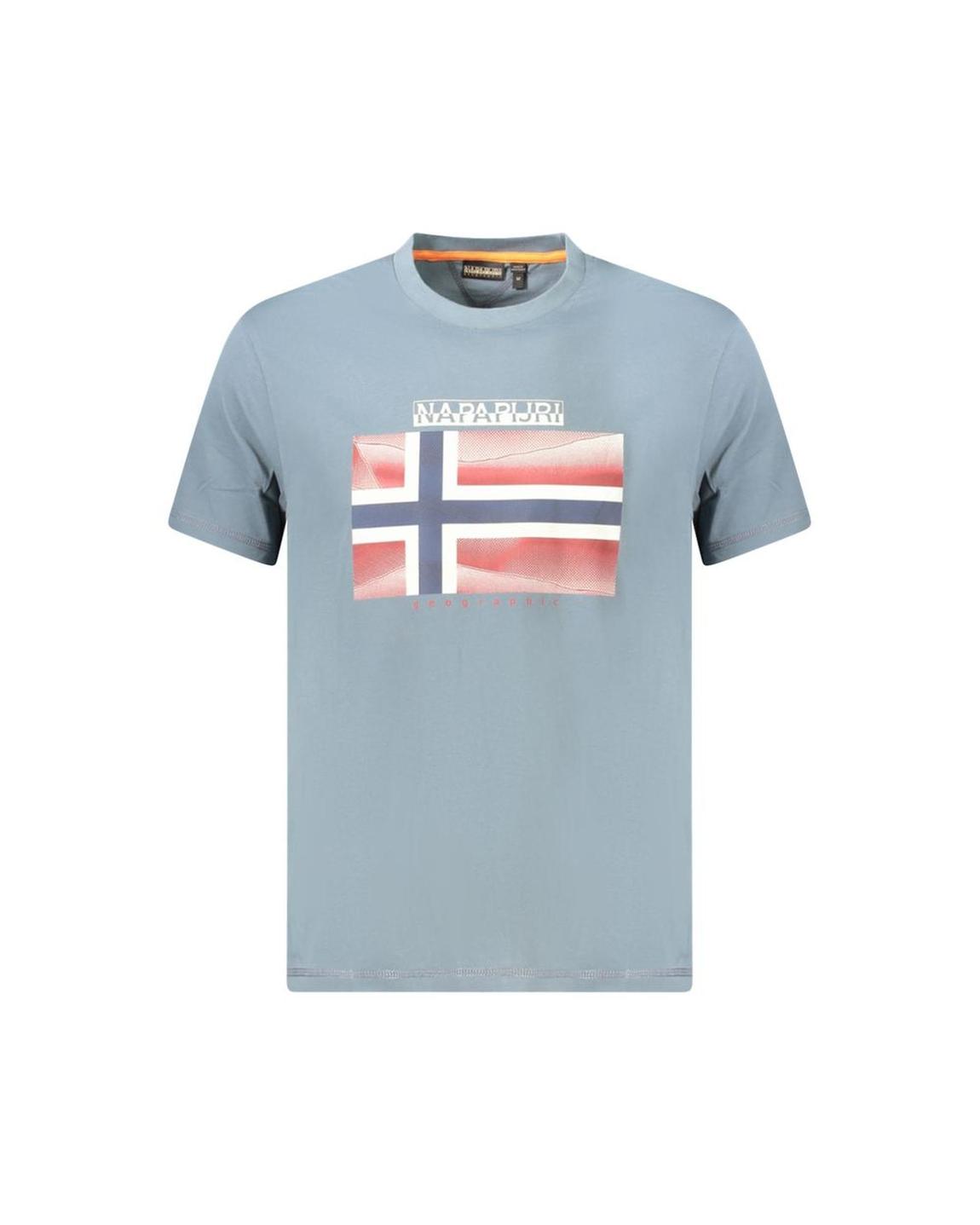Geographic TShirt Crew Neck Graphic Tee - Gray T-Shirts main product photo