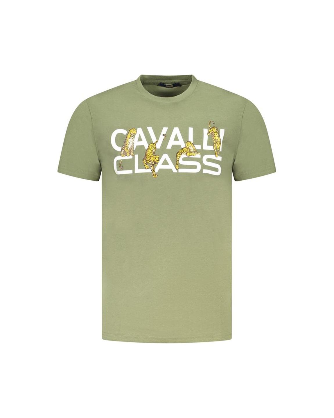 Cheetah Print Graphic Tee - Green T-Shirts main product photo