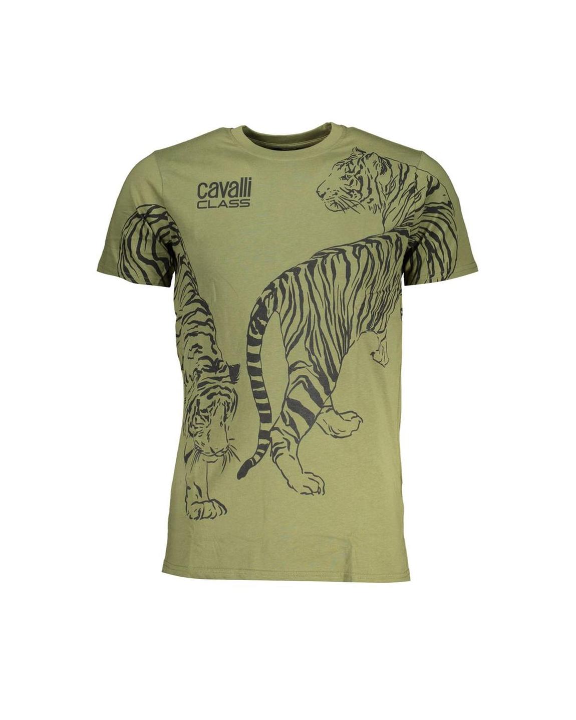 Tiger Graphic Tee Model CA28620 - Green T-Shirts main product photo