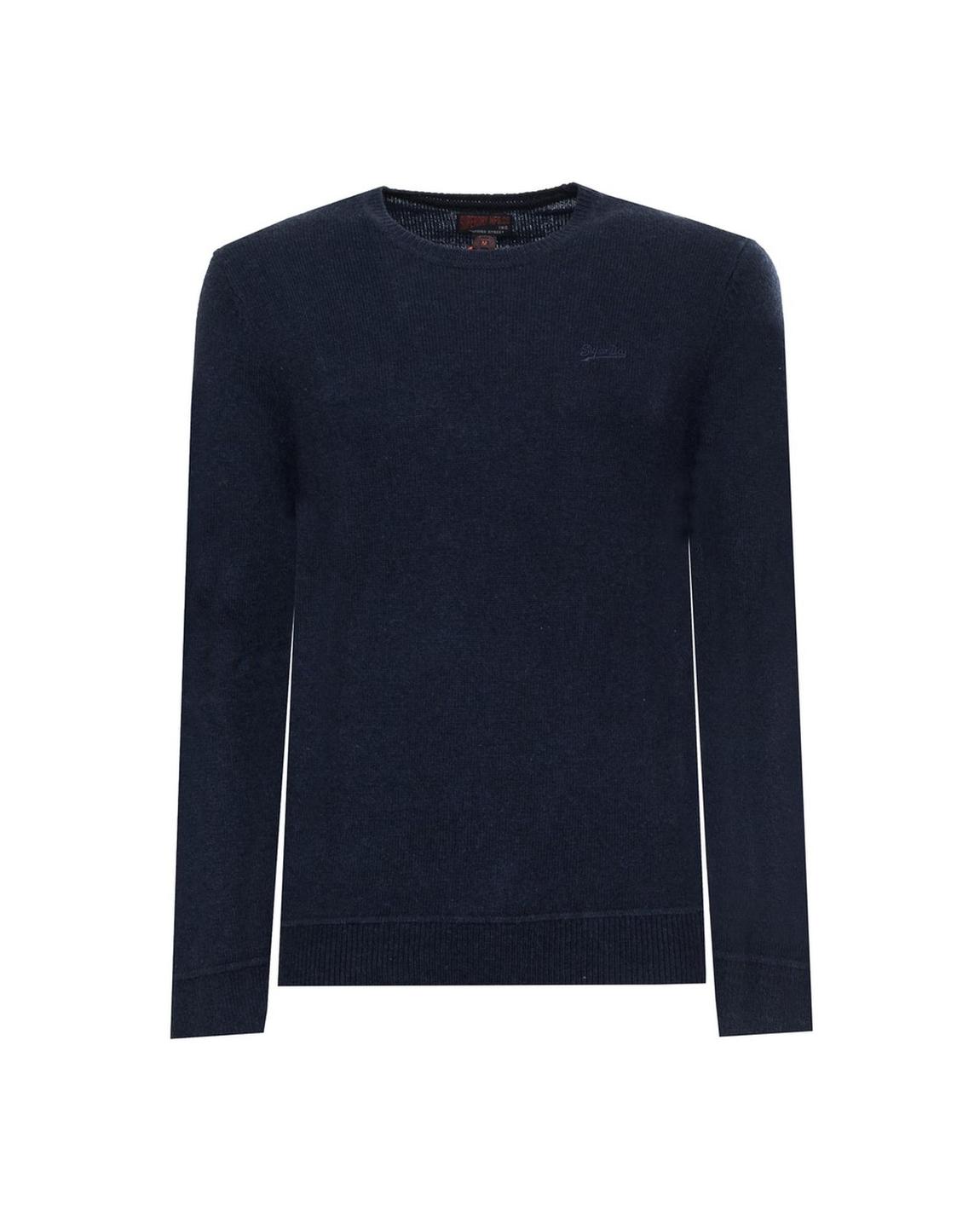 Crew Neck Jumper Orange Label Style - Blue Tops main product photo