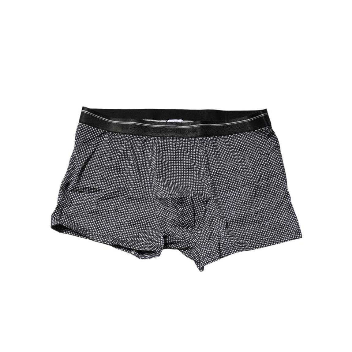 Printed Cotton Boxer Short Underwear with Elastic Waistband and Logo main product photo