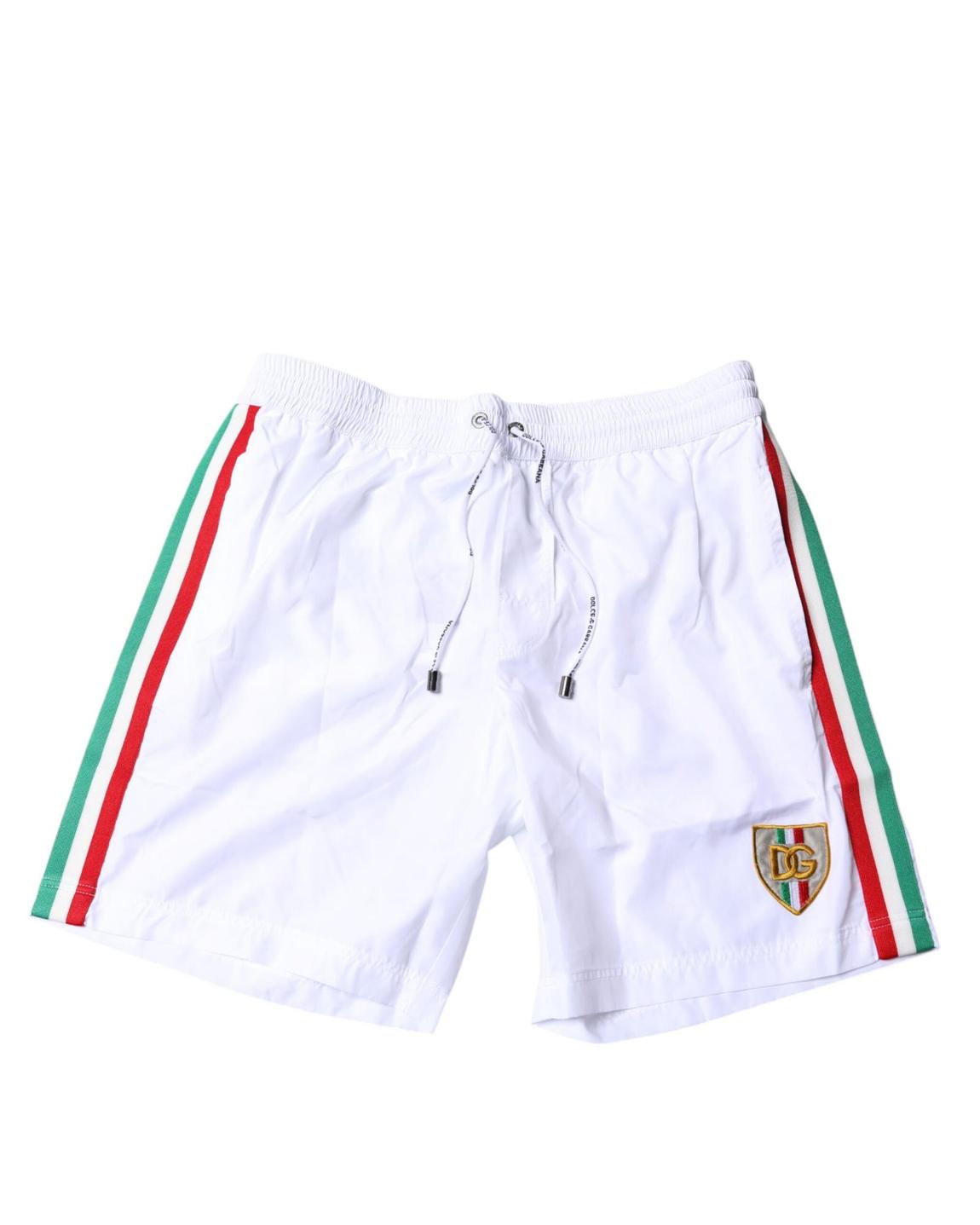Swim Trunks Italian Flag Detail - White Swimwear main product photo