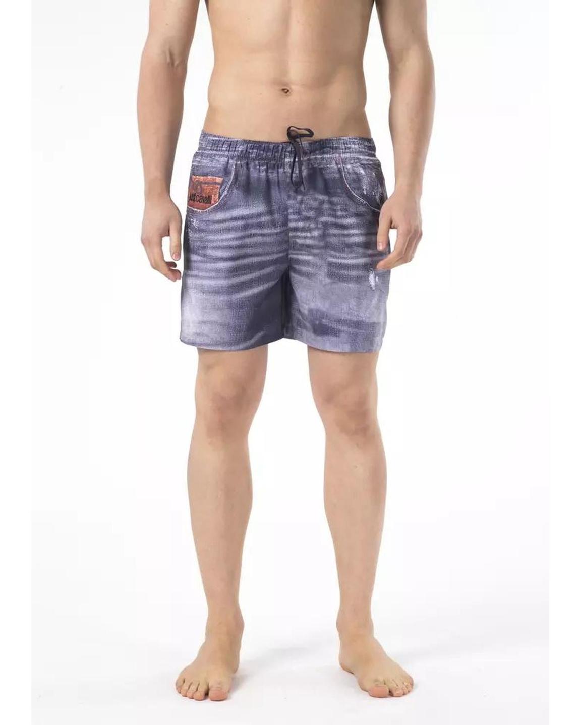 DenimPrint Swim Trunks JU22582 - Blue Swimwear main product photo