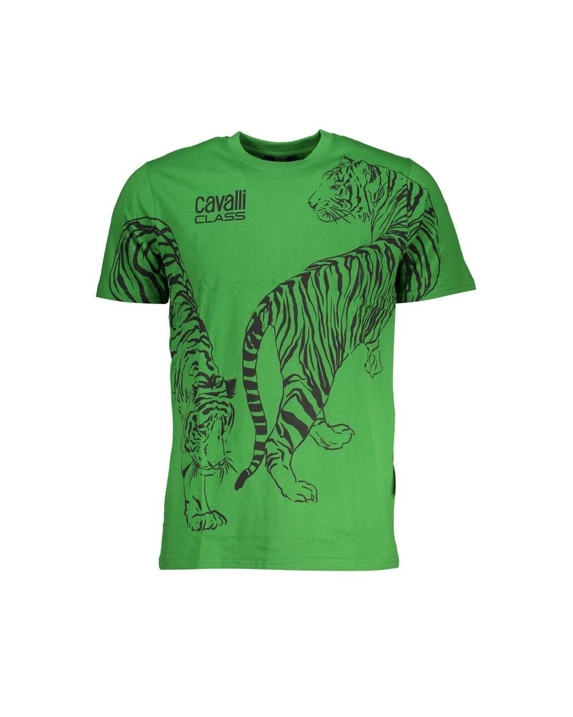 Tiger Print TShirt Green T-Shirts main product photo