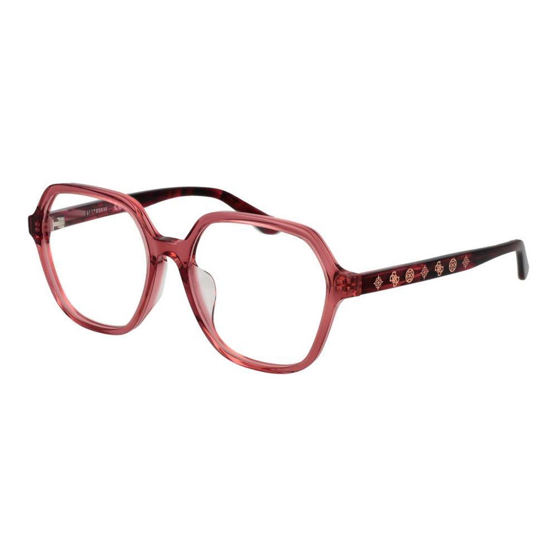 Full-Rim Acetate Optical Frames with Demo Glasses Wo - Red main product photo