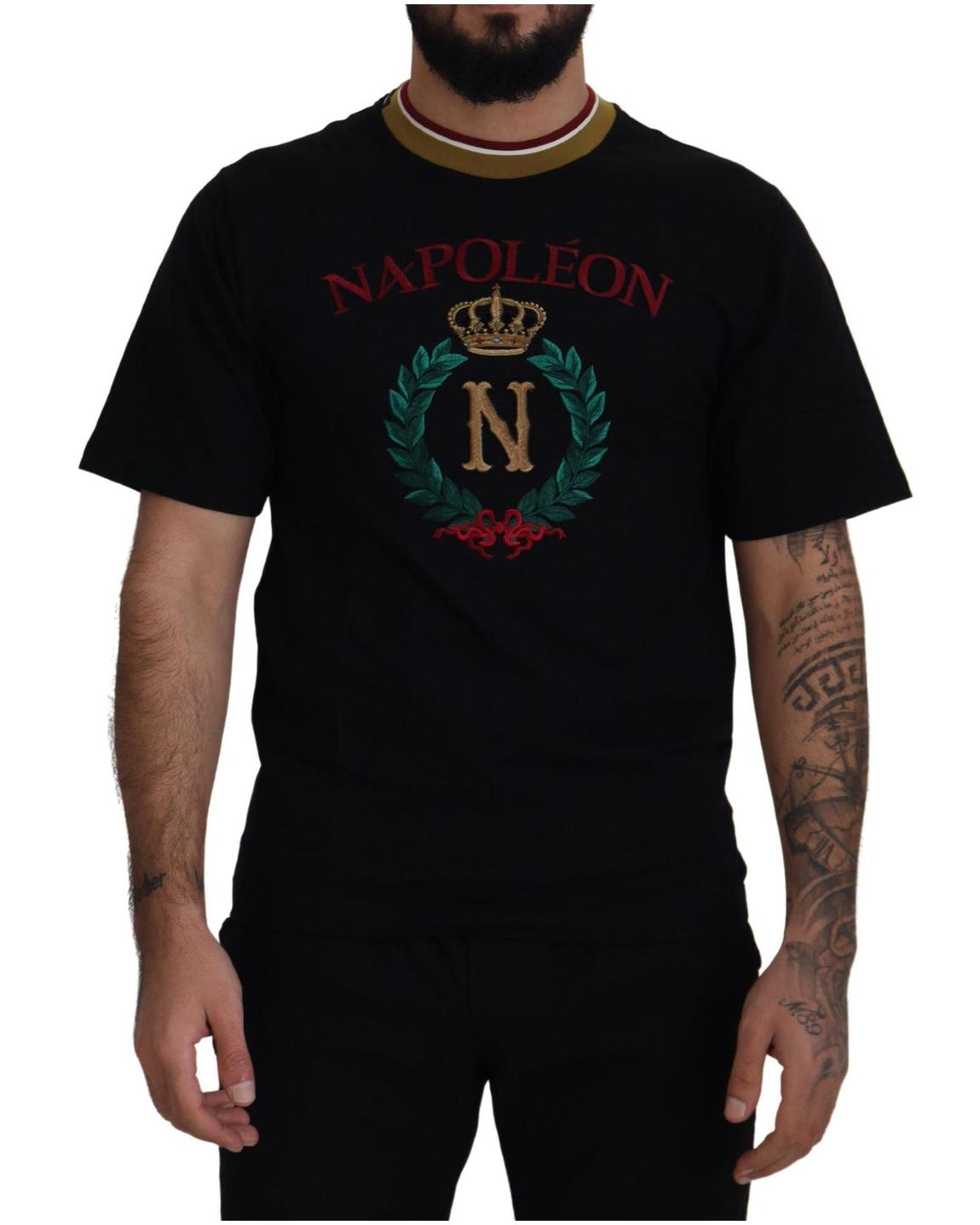 Napoleon TShirt Embroidered Crown Tee - Black T-Shirts main product photo