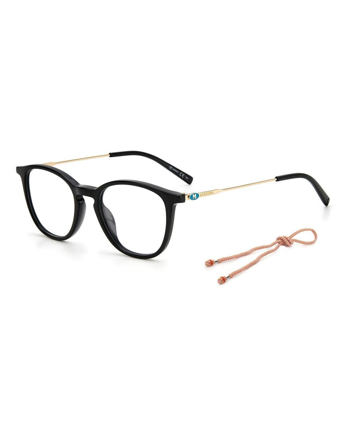 MMMI0066807E718AC Round Eyeglasses Wo - Black Frames main product photo