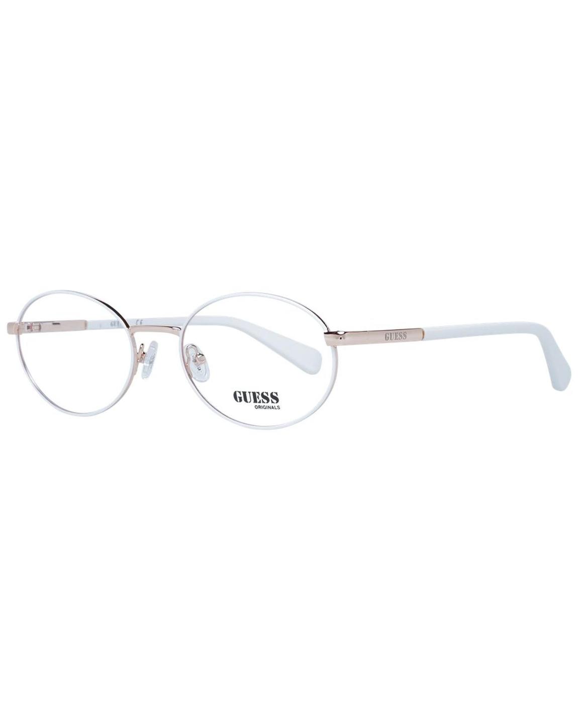 Oval Metal Eyeglass Frames Unisex - White main product photo