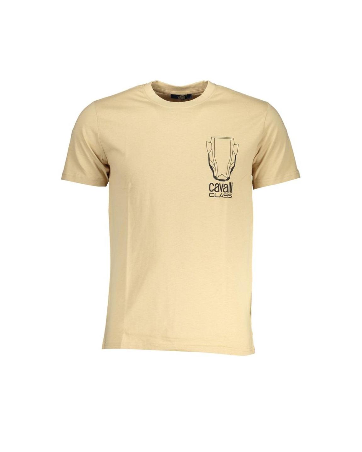 Cavalli Class TShirt Logo - Beige T-Shirts main product photo