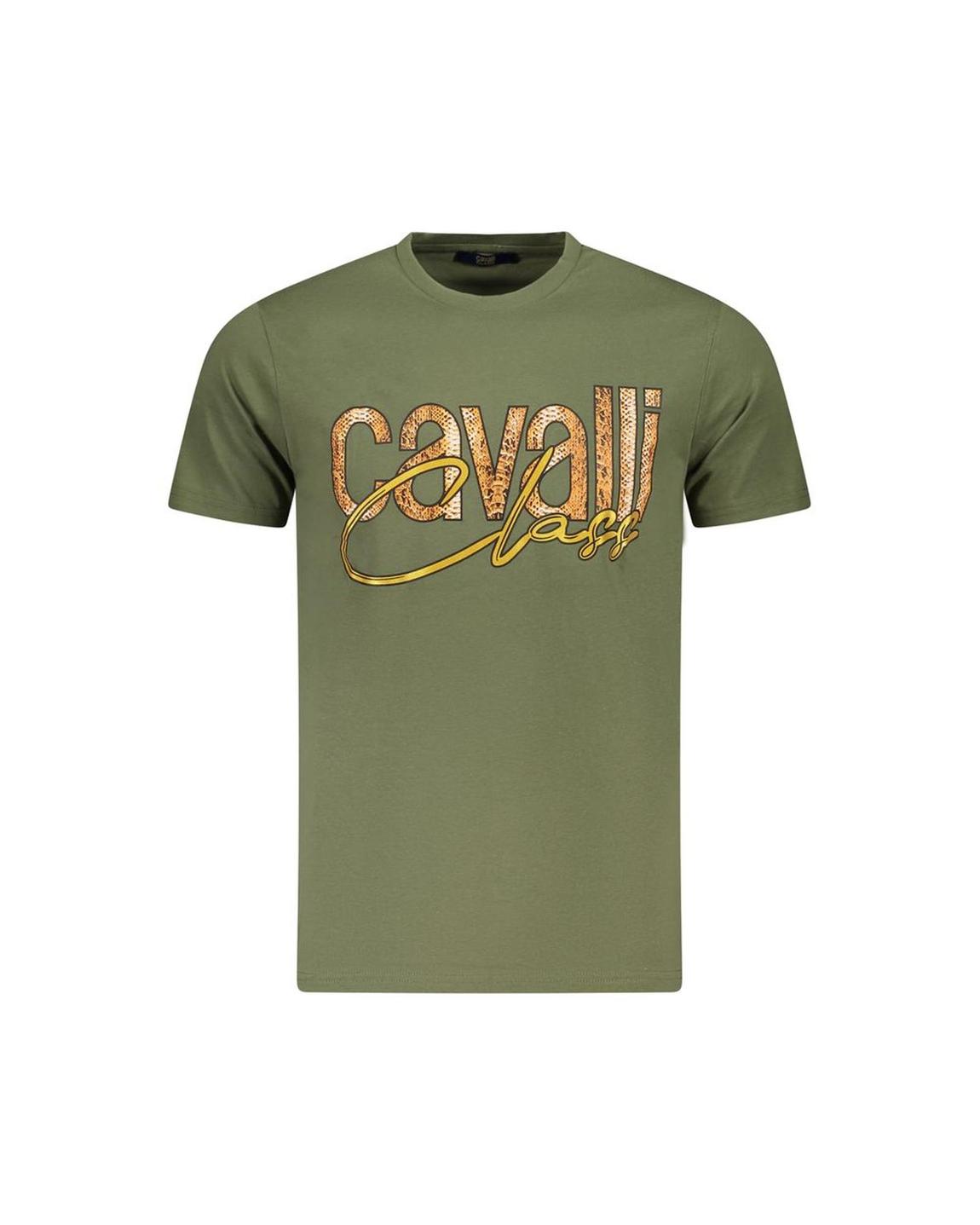 Cavalli Class Logo Tee - Green T-Shirts main product photo