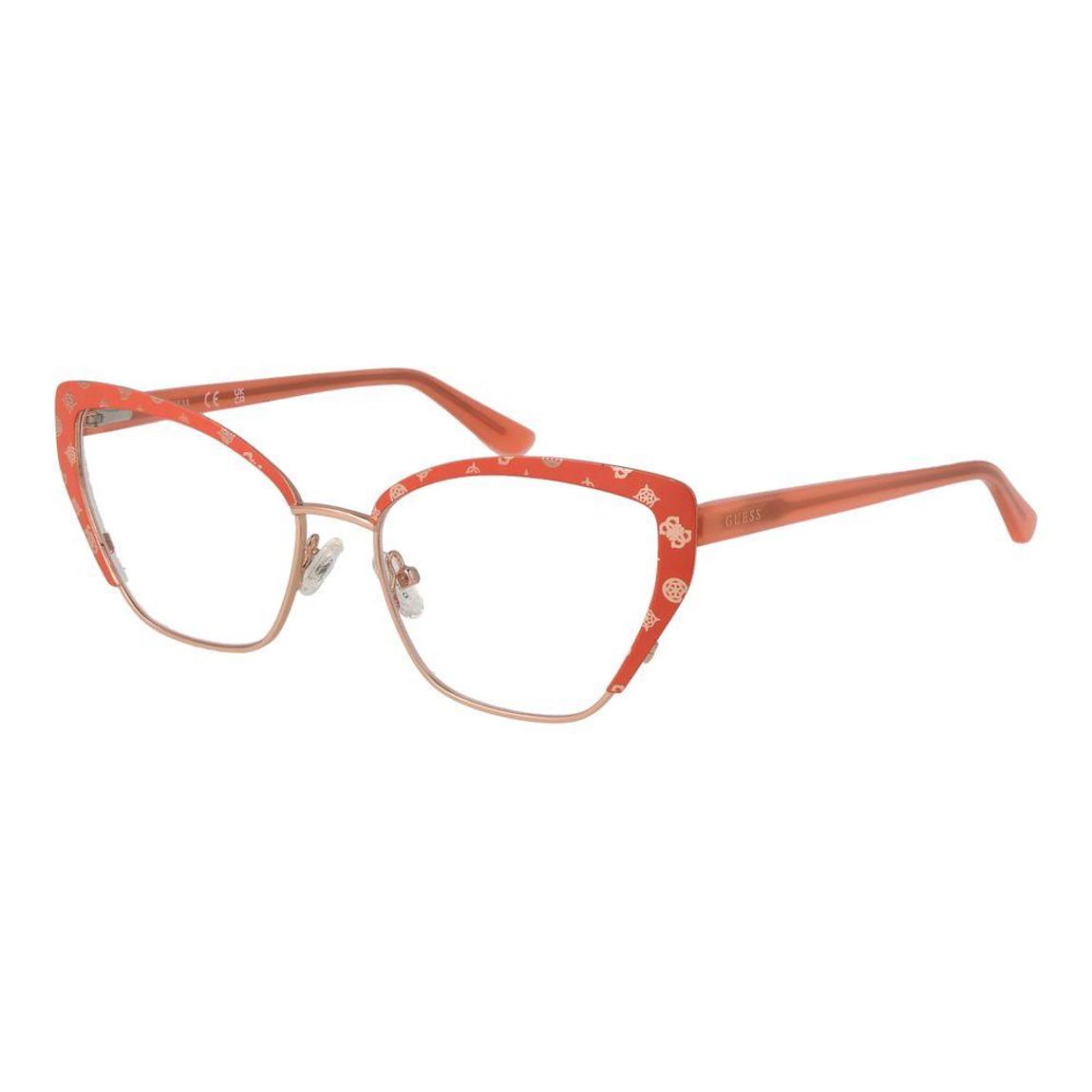 Designer Cat Eye Eyeglasses Wo - Orange Frames main product photo