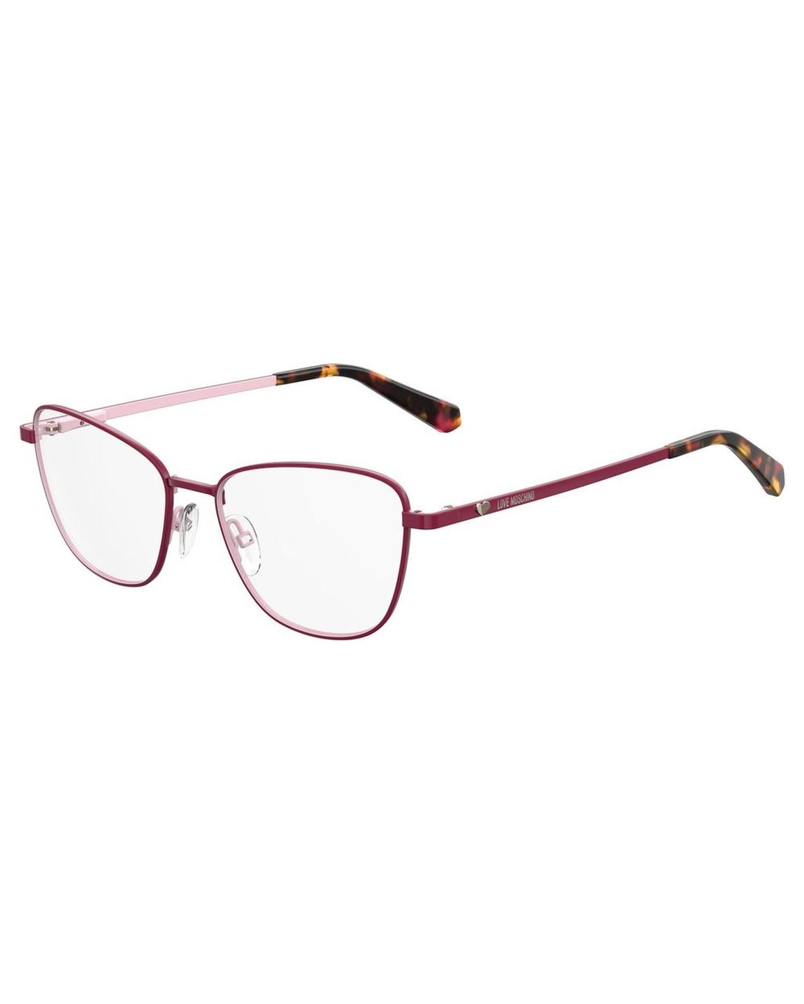 Moschino LMMOL5528 Cat Eye Glasses Wo - Red Frames main product photo