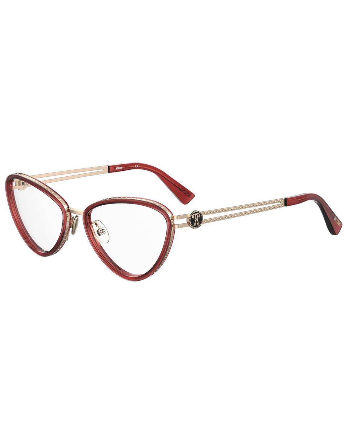 MOS585 Cateye Eyeglasses Red Wo - Burgundy Frames main product photo