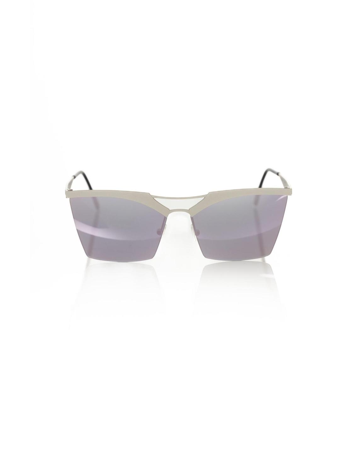 22090 Sunglasses Modern Geometric Design Wo - Silver main product photo