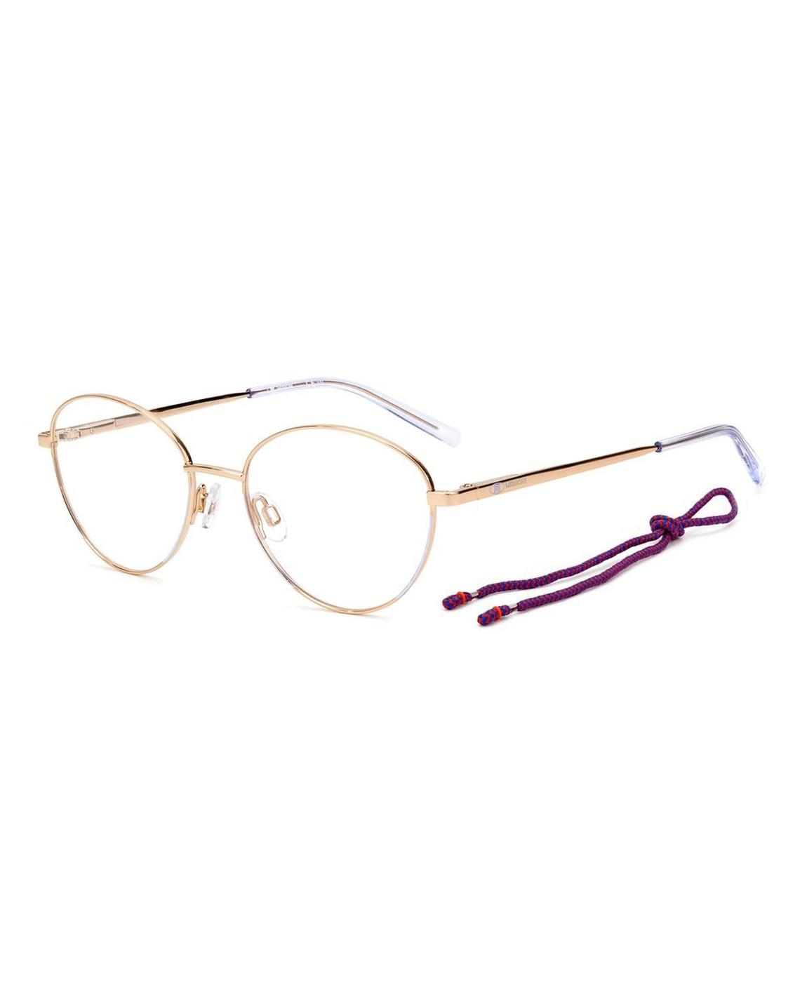 MMMI0024L Eyeglasses Gold Metal Frame Wo - Purple main product photo