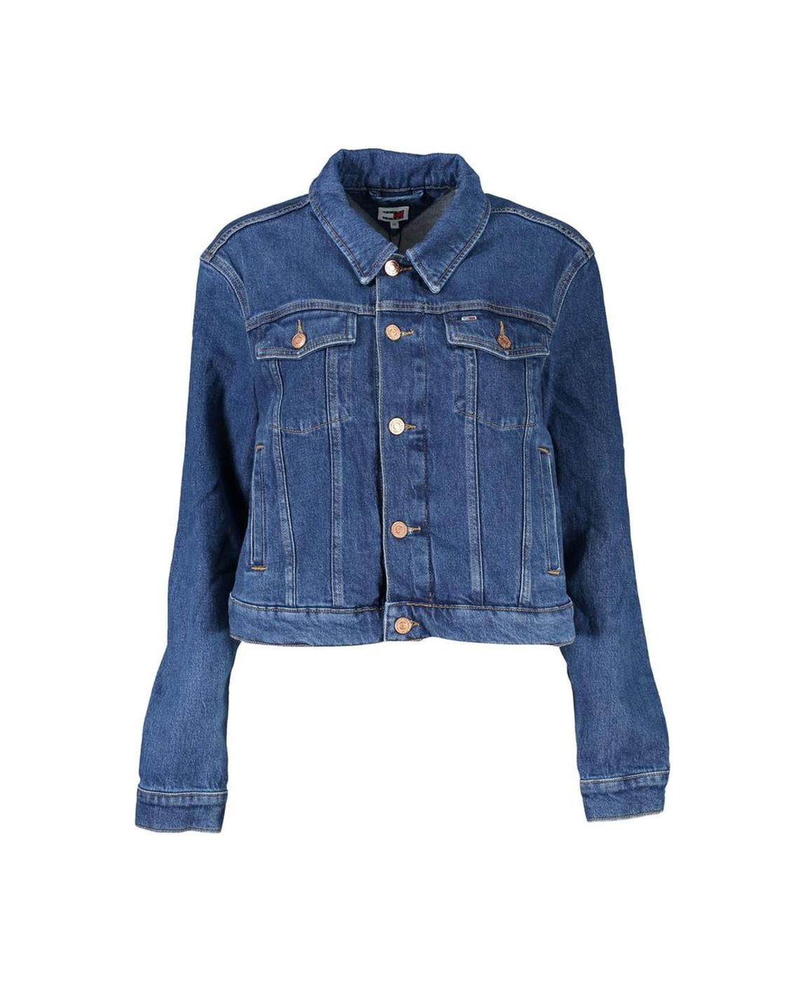 Cropped Denim Jacket WW0WW31375 Wo - Blue Jackets main product photo