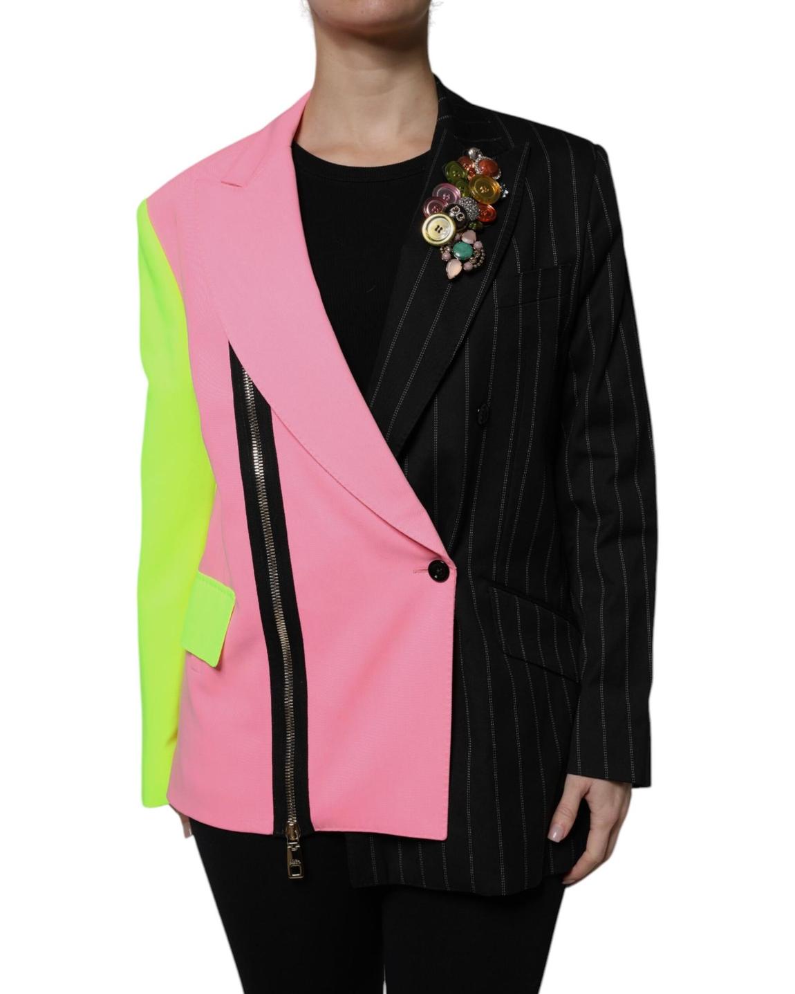ColorBlock Blazer Jacket Wo - Multicolor Jackets main product photo