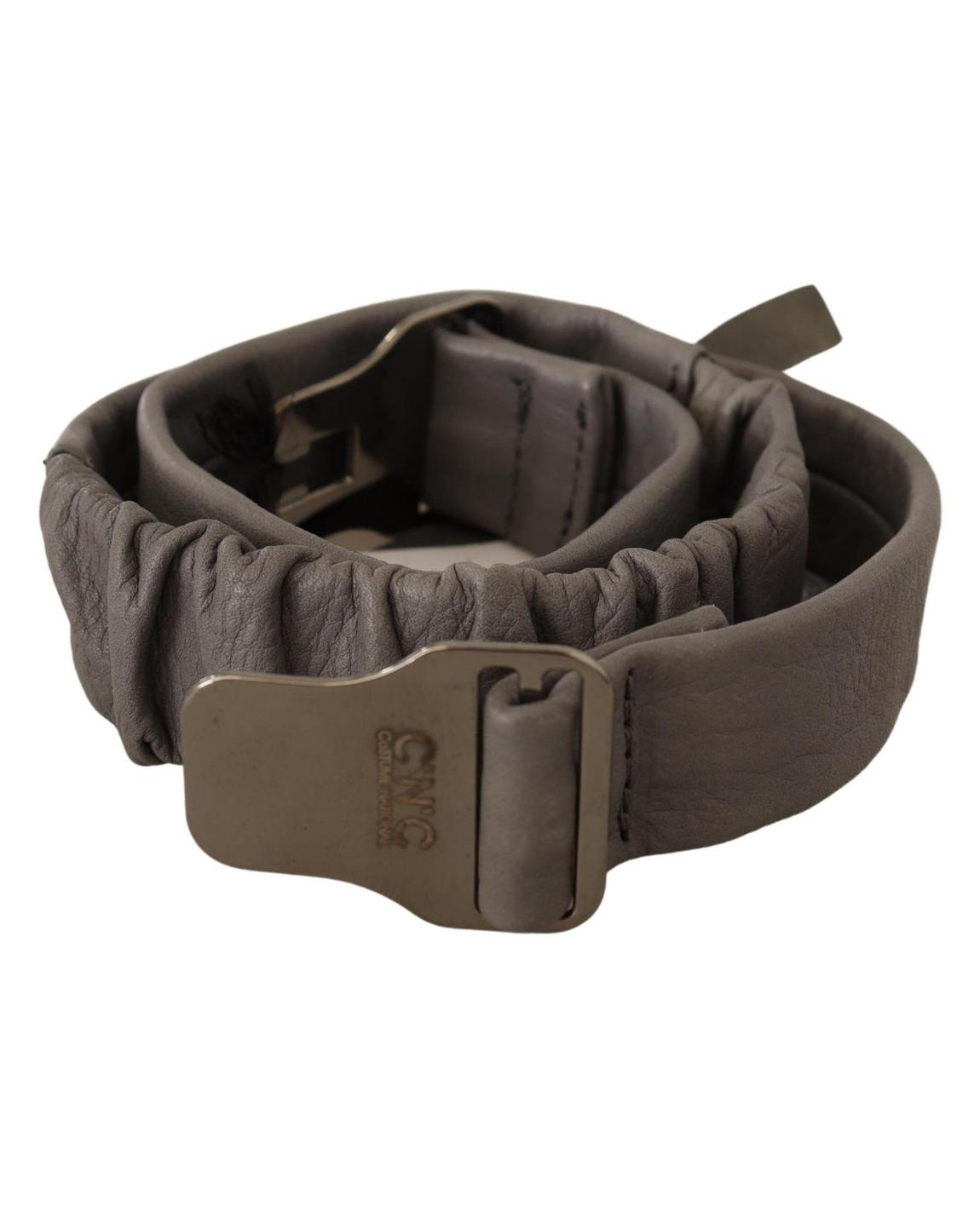 Costume National Leather Belt Wo - Gray main product photo