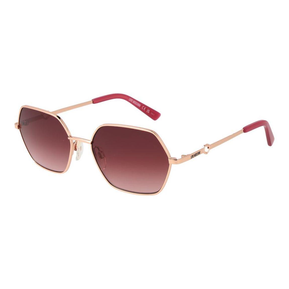 Geometric Frame Sunglasses Wo - Rose Gold main product photo