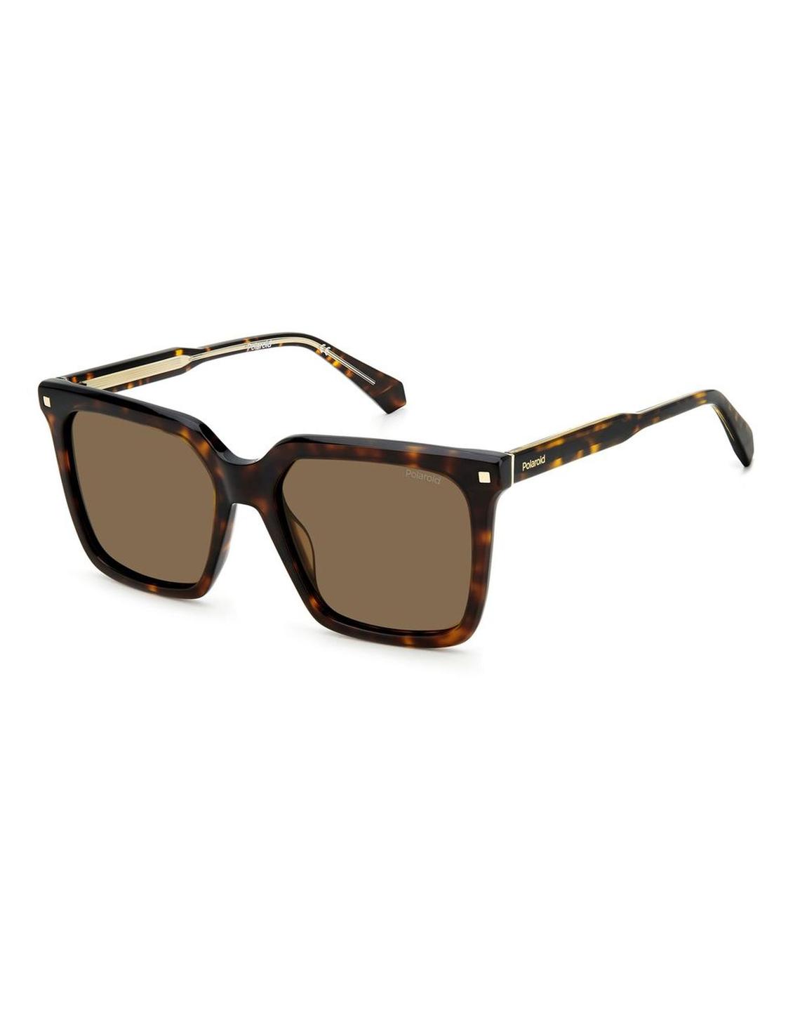 Polaroid PLD 4115S Square Sunglasses Wo - Brown main product photo