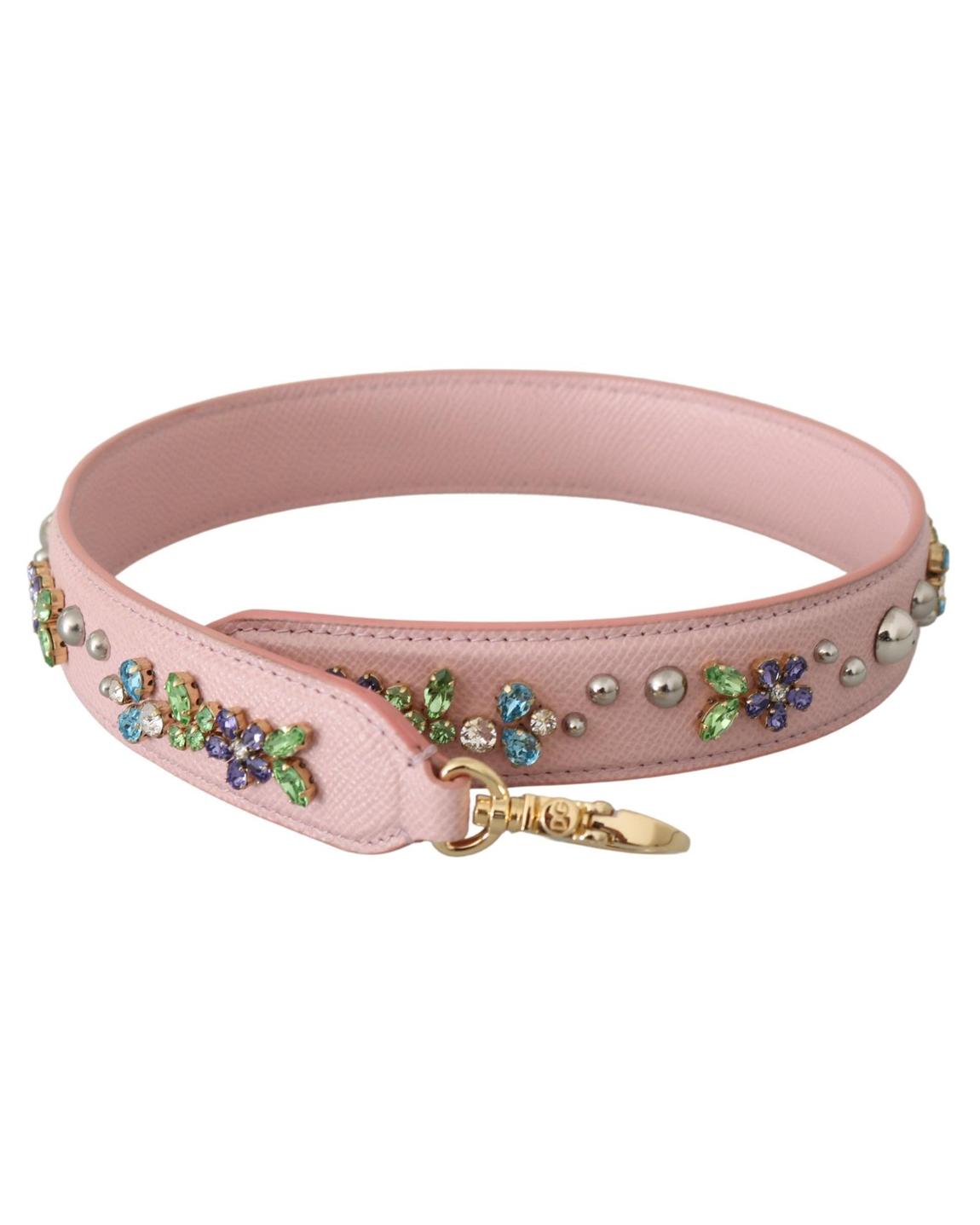 Dolce Gabbana Bag Strap Pink Floral Rhinestone Wo Miscellaneous main product photo