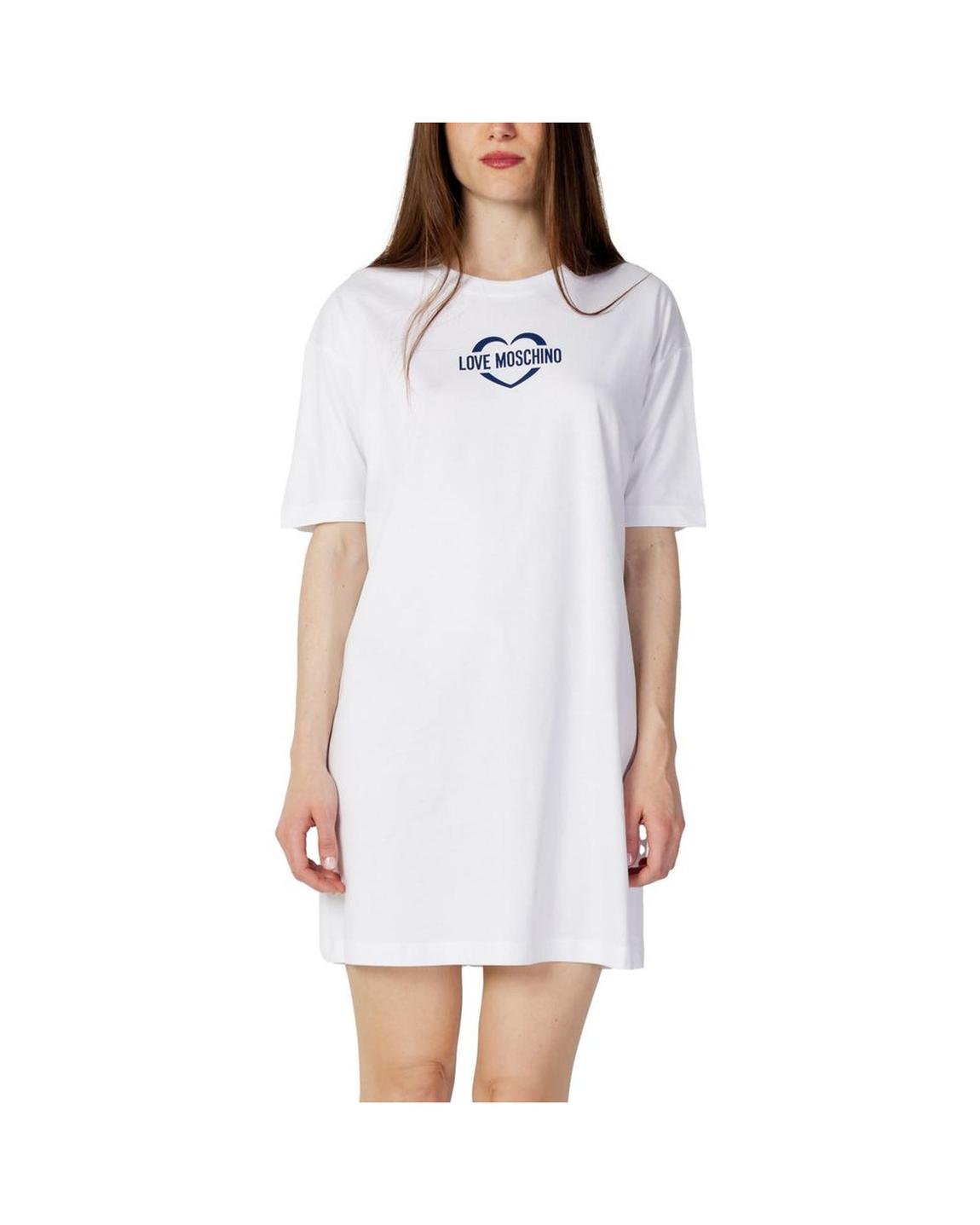 Heart Logo TShirt Dress White Wo Dresses main product photo