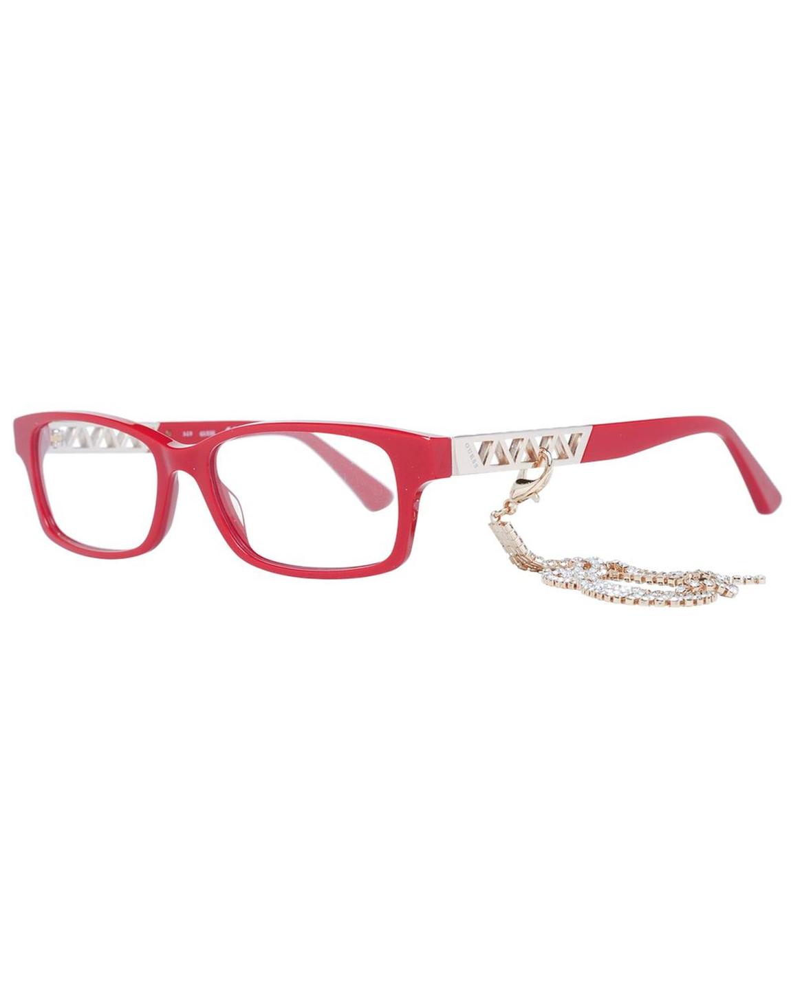 GU 1047064 Rhinestone Chain Eyeglasses Wo - Red Frames main product photo