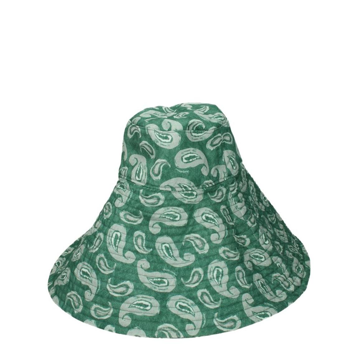 Vintage Cotton Hat with Side Logo and Variable Print Wo - Green main product photo