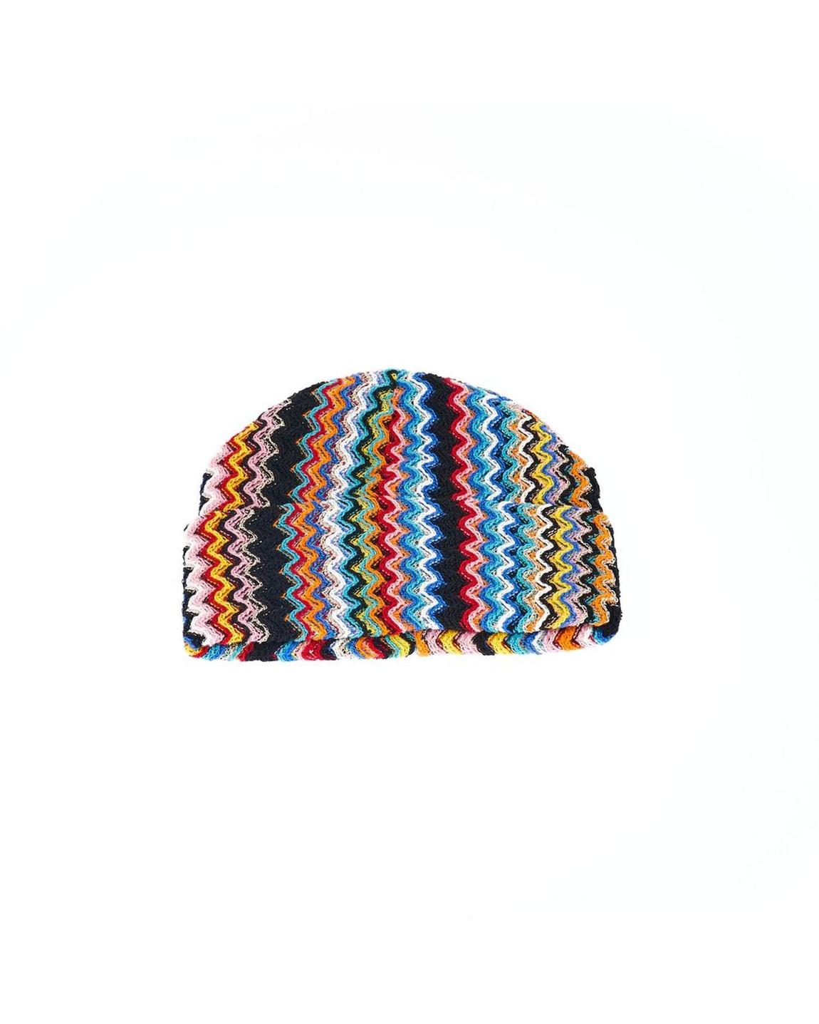 Zigzag Knit Beanie Multicolor Wo Hats main product photo