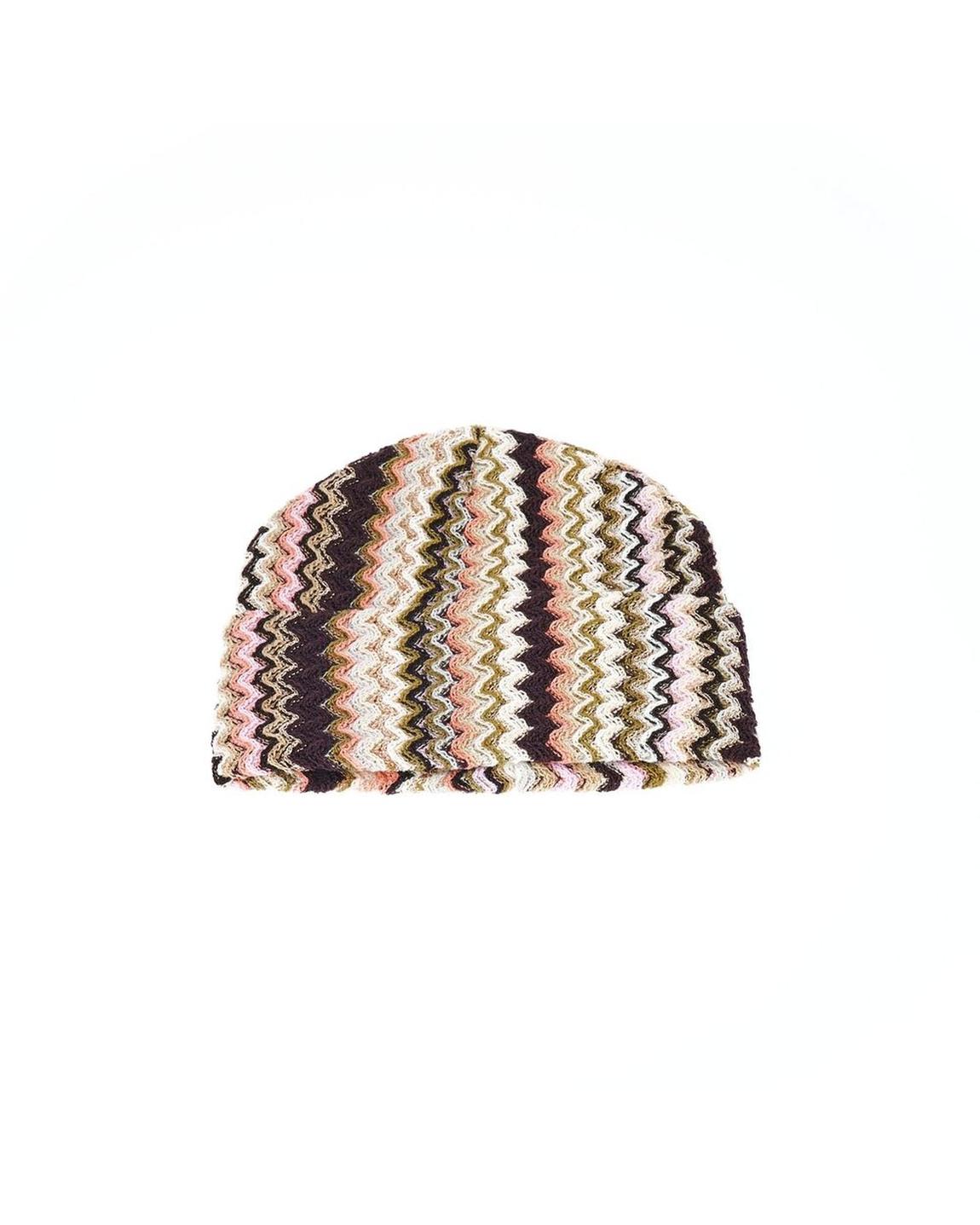 Zigzag Knit Beanie multicolor Wo Hats main product photo