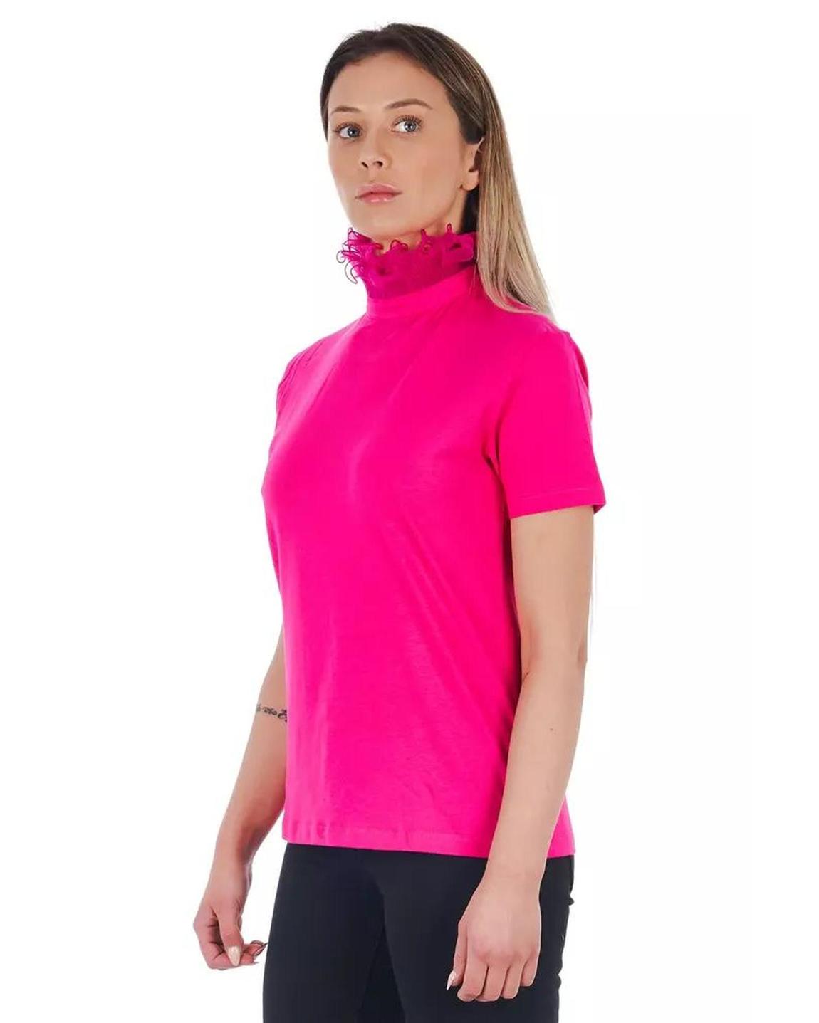 Mock Neck Short Sleeve Top Wo - Multicolor Tops main product photo