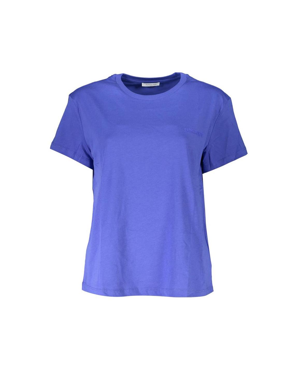 Short Sleeve Crew Neck TShirt Wo - Blue Tops main product photo