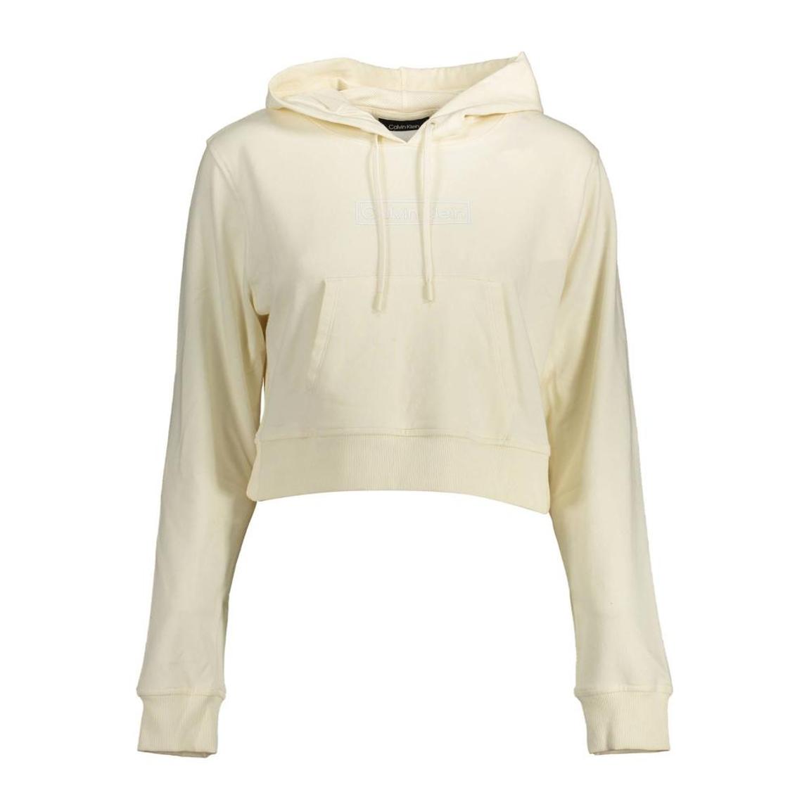 Cropped Hoodie Boxy Fit Wo - White Sweaters main product photo