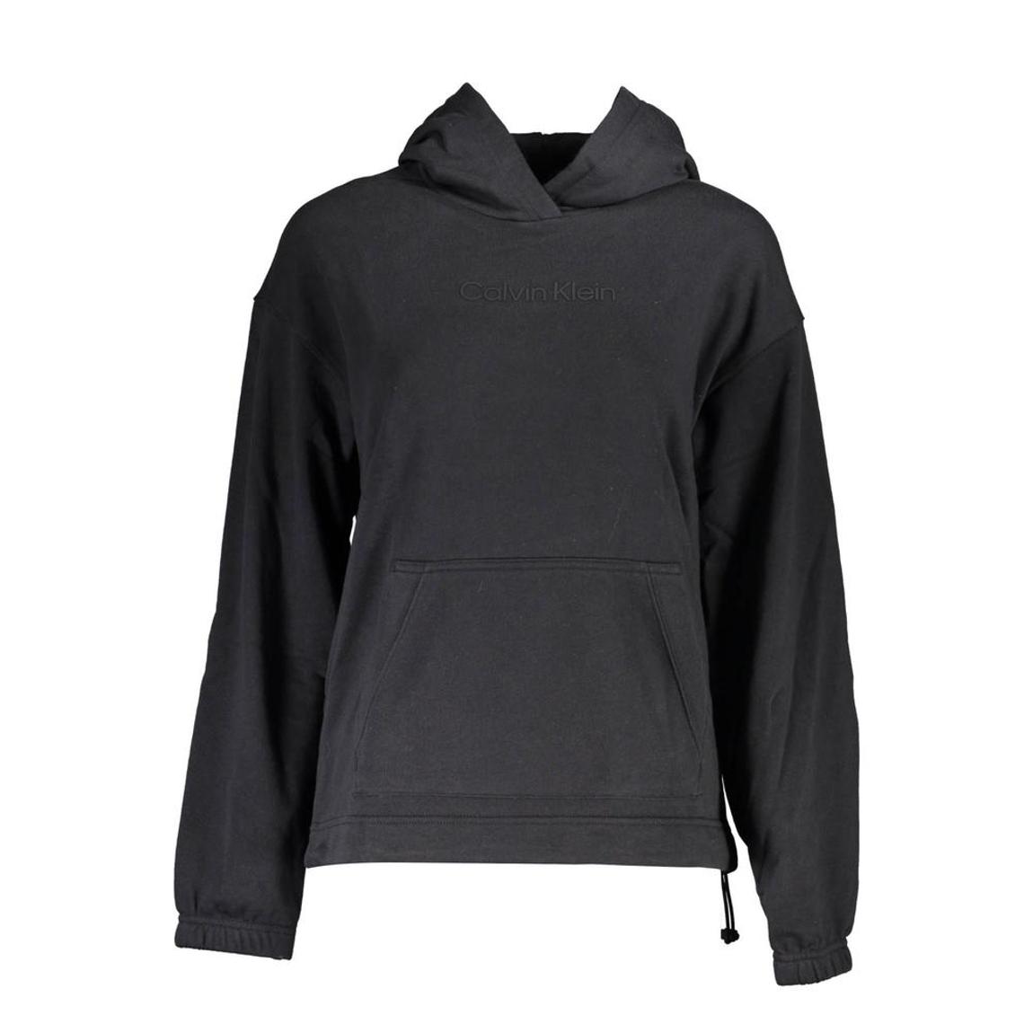 Plus Embroidered Logo Hoodie Wo - Black Sweaters main product photo