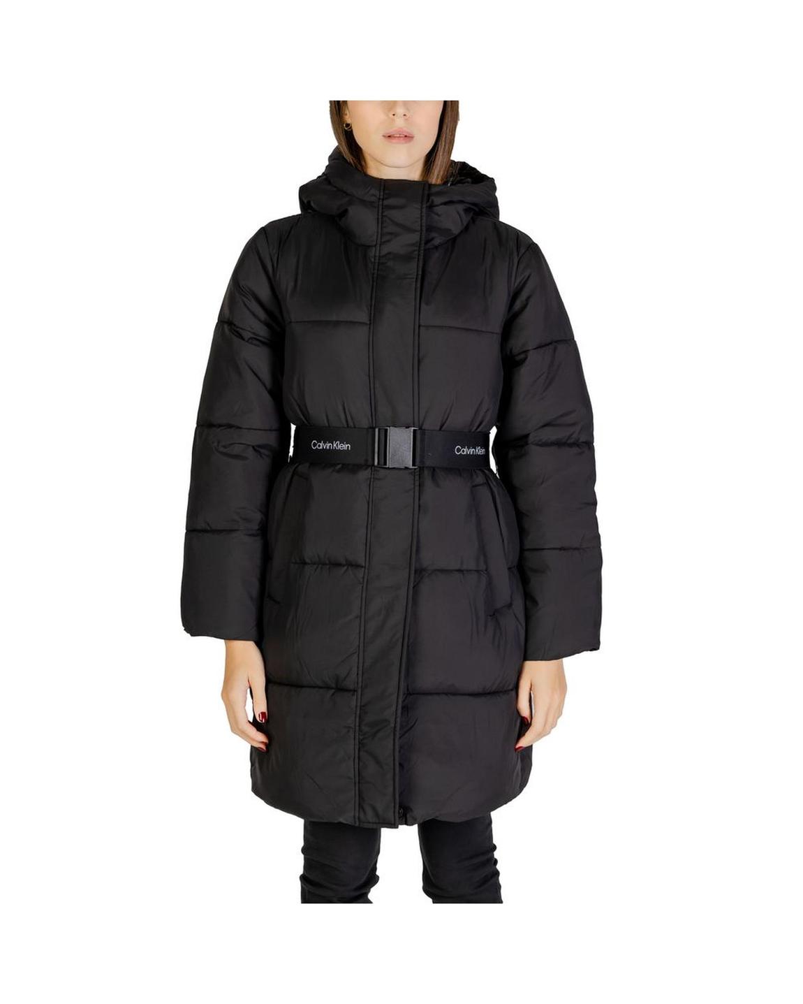 Longline Hooded Puffer Jacket Wo - Black Jackets main product photo