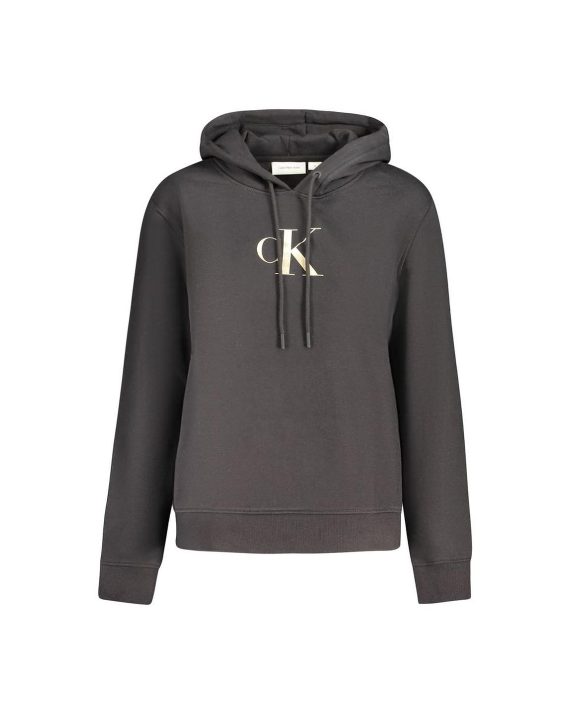 CK Monogram Hoodie Relaxed Fit Wo - Black Sweaters main product photo