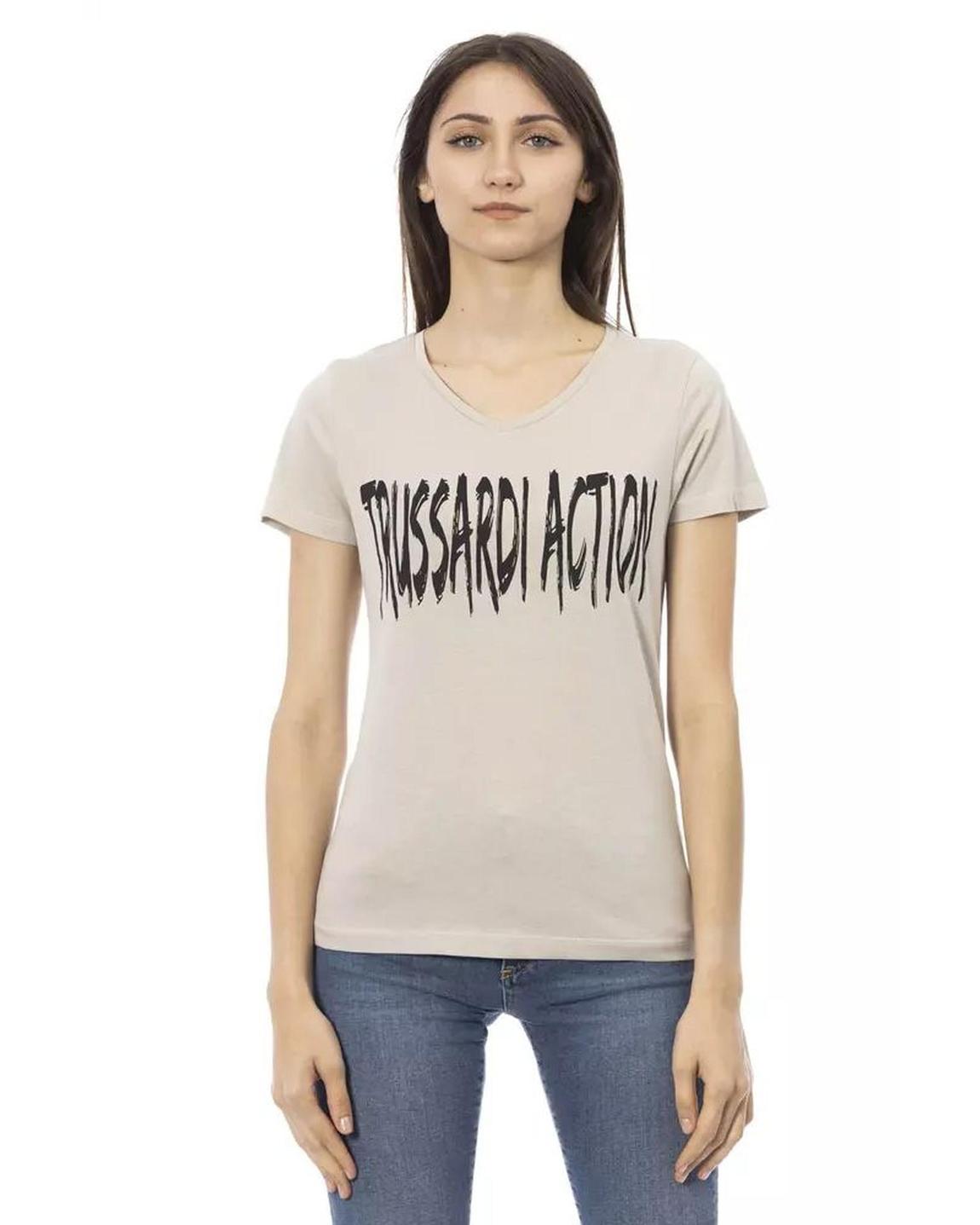 VNeck TShirt TR23092 Wo - Beige T-Shirts main product photo