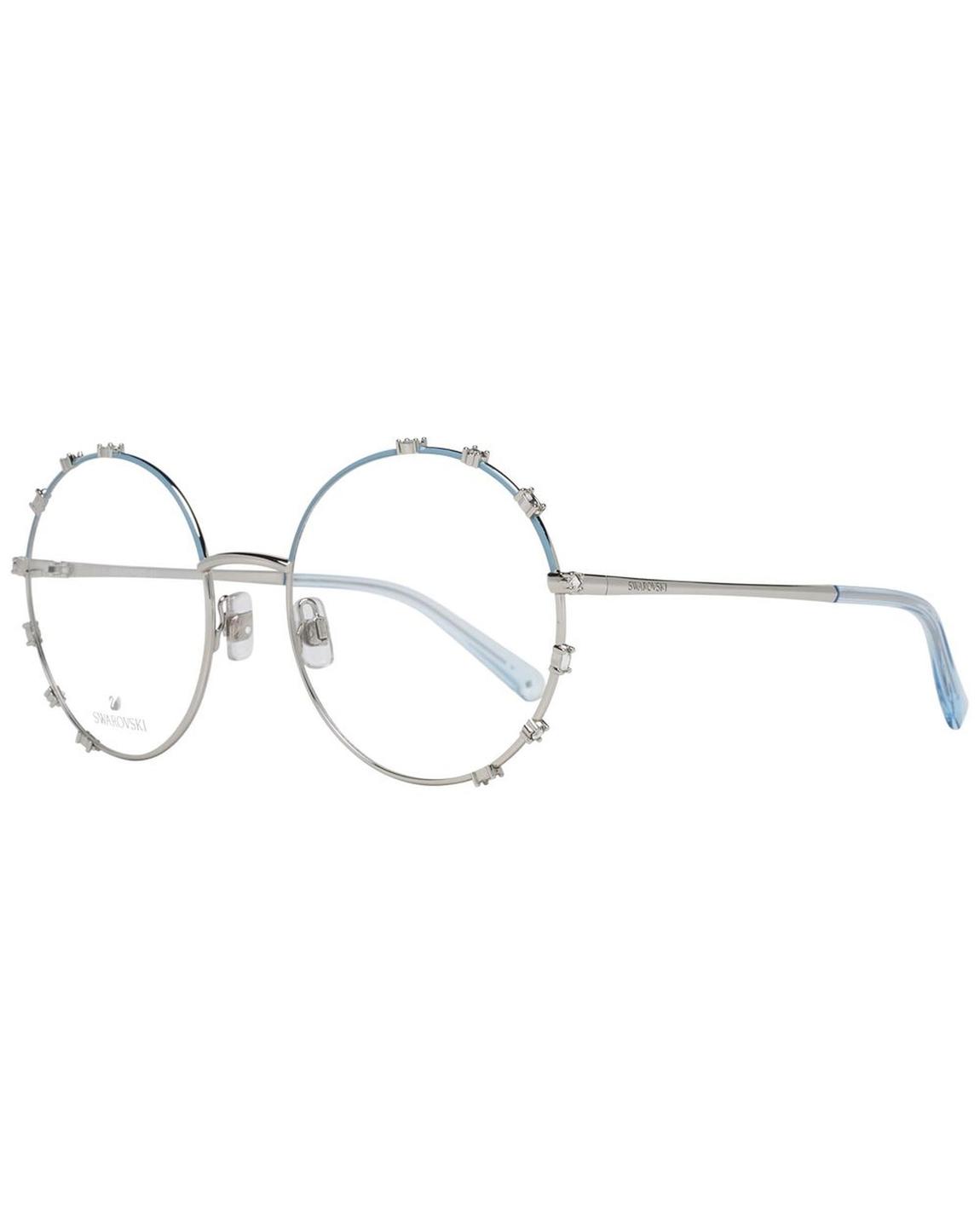 Round Crystalembellished Metal Glasses SK5310 Wo - Silver Frames main product photo