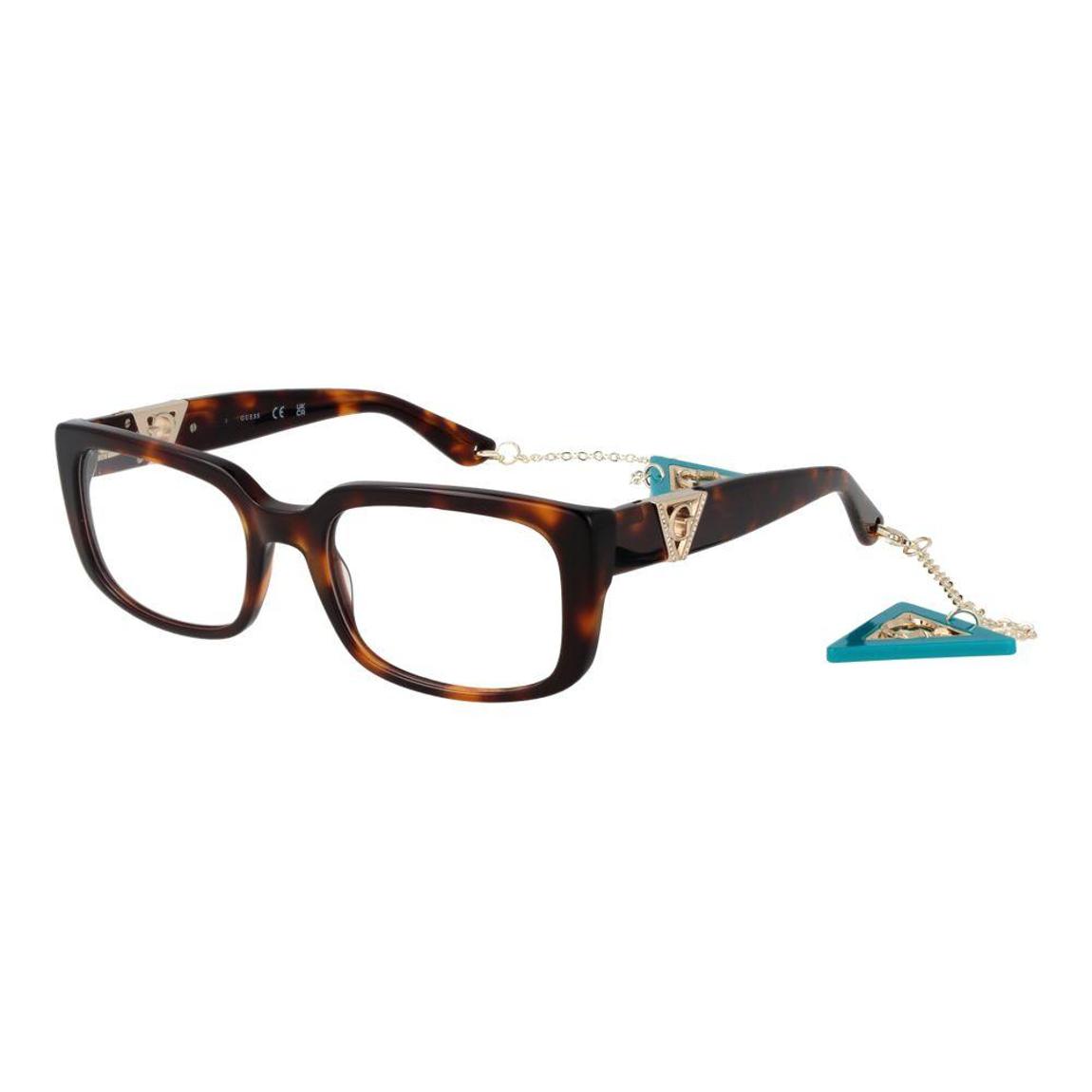 Full-Rim Acetate Rectangle Optical Frames with Eyewear Chain Wo - main product photo